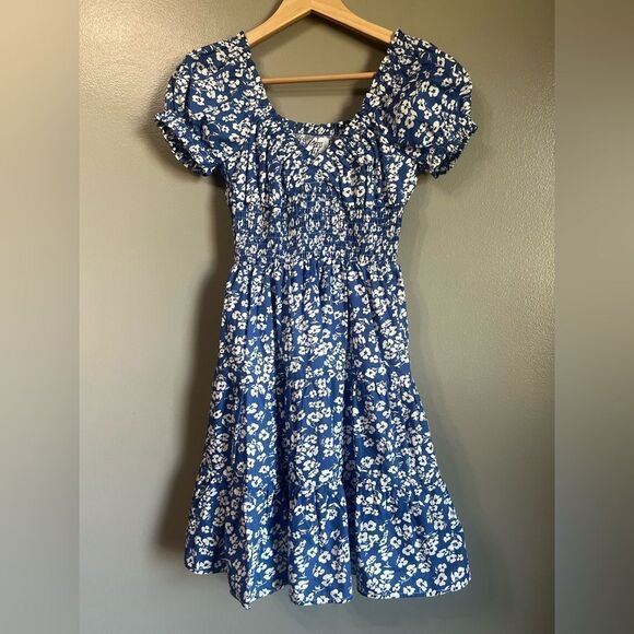 Princess Polly Daniela smock floral mini dress size 2 cottagecore feminine - Picture 3 of 7